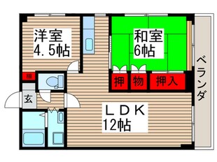 ニュ－ハイツ  クラの物件間取画像